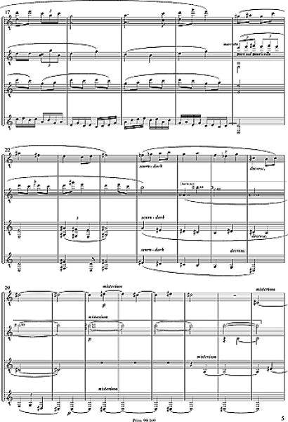 Hoppstock, Tilmann (Willcocks, Allan): Suite Transcendent for 4 guitars, score example 2