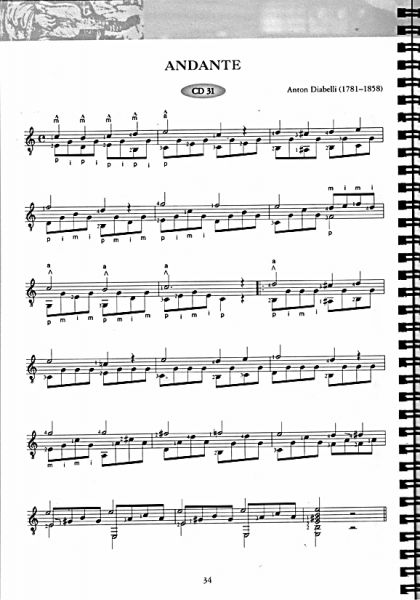 Saitenwege Vol. 1 by Otto Humbach, Pieces from 5 Centuries for Guitar solo, sheet music sample