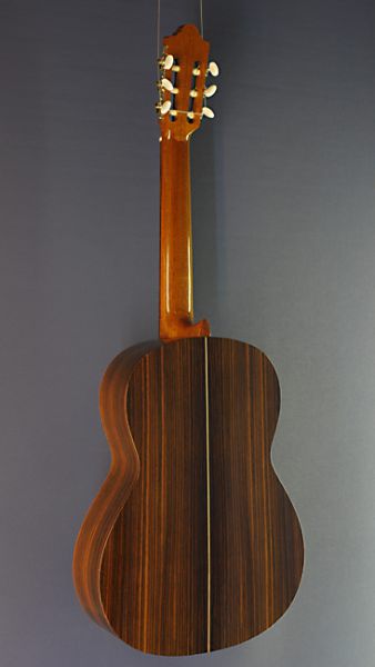 Klassische Gitarre Juan Aguilera, Modell E-2, spanische Konzertgitarre mit massiver Fichtendecke, Rückseite