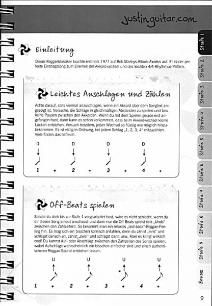 Sandercoe, Justin: Justin Guitar - Das Anfänger Songbook für Gitarre Beispiel