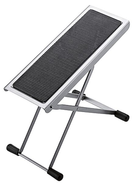 Footrest for classical guitar K&M, silver