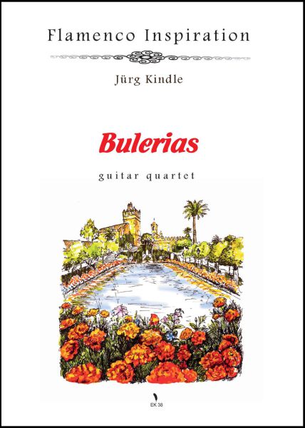 Kindle; Jürg: Bulerias for 4 Guitars or Guitar Ensemble, sheet music