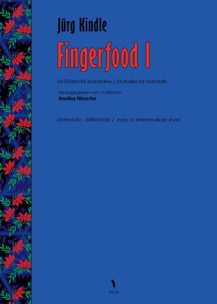 Kindle, Jürg: Fingerfood 1, 25 Studien für Mandoline, Noten