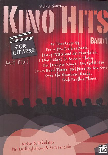 Saure, Volker: Kino Hits - Cinema Hits Vol. 1, for guitar solo, sheet music