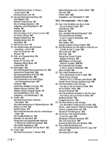 Koch-Darkow, Gerhard: Moro & Lilli Vol: 3, guitar method for children, contetn page 2