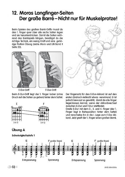 Koch-Darkow, Gerhard: Moro & Lilli Band 3,  Gitarrenschule für Kinder, Noten Beispiel