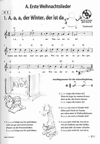 Koch-Darkow, Gerhard: Moro und Lilli - Das Weihnachtsalbum - Christmas album for 1-2 guitars, sheet music sample