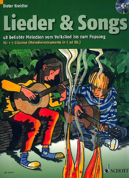 Kreidler, Dieter: Lieder & Songs for 1-3 guitars