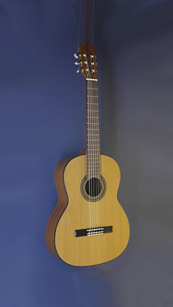 Kindergitarre Lacuerda, Modell chica 53/3, 1/2-Gitarre mit 53 cm Mensur und massiver Zederndecke