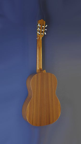 Kindergitarre Lacuerda, Modell chica 58/3, ¾-Gitarre mit 58 cm Mensur und massiver Zederndecke, Rückansicht