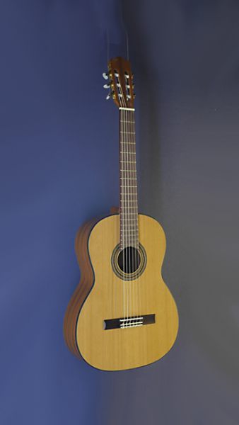Kindergitarre Lacuerda, Modell chica 58/3, ¾-Gitarre mit 58 cm Mensur und massiver Zederndecke