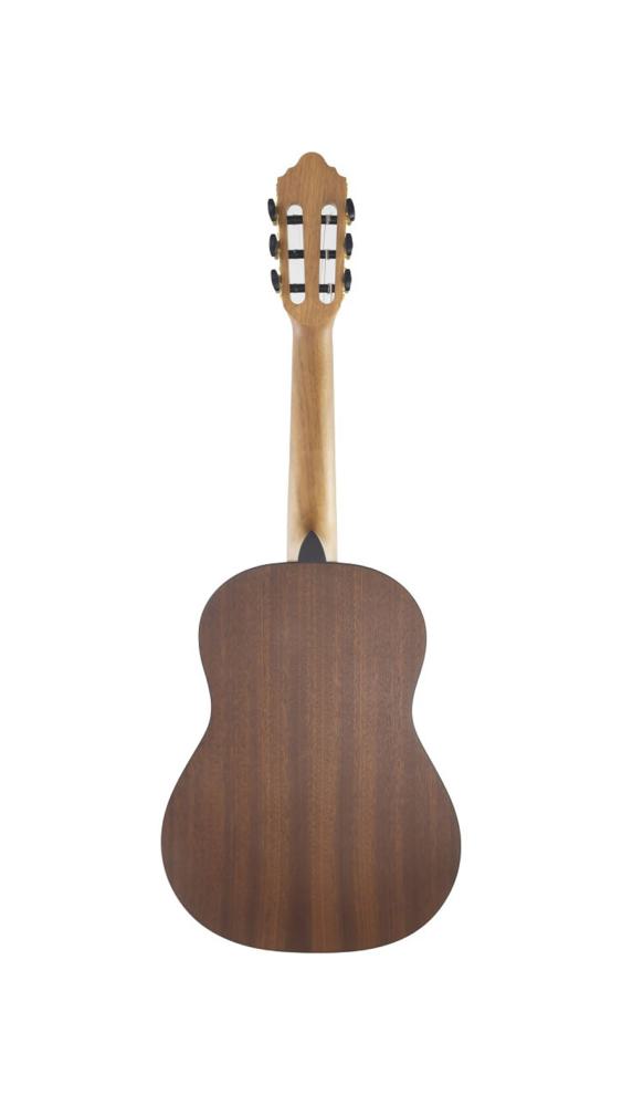 Kindergitarre Lacuerda, chica 56/2,1/2-Gitarre mit 56 cm Mensur und massiver Fichtendecke, matt lackiert , Rückseite