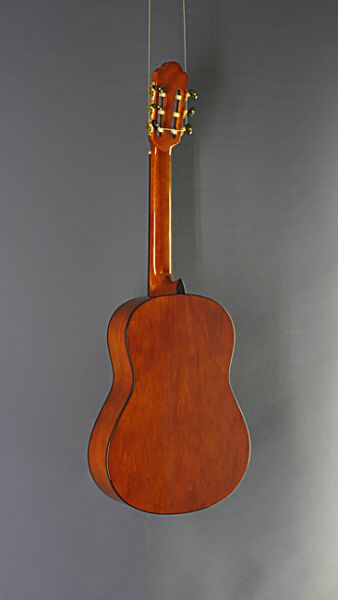 Children`s Guitar Lacuerda, model chica 58/2, ¾-guitar with 58 cm scale and solid cedar top, back view