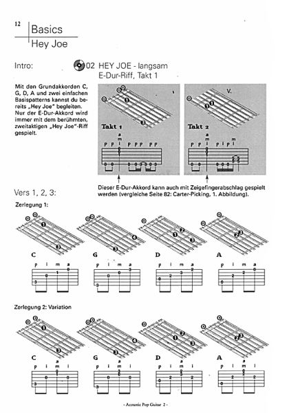 Langer, Michael: Acoustic Pop Guitar 2 - Guitar Method for song accompaniment sample