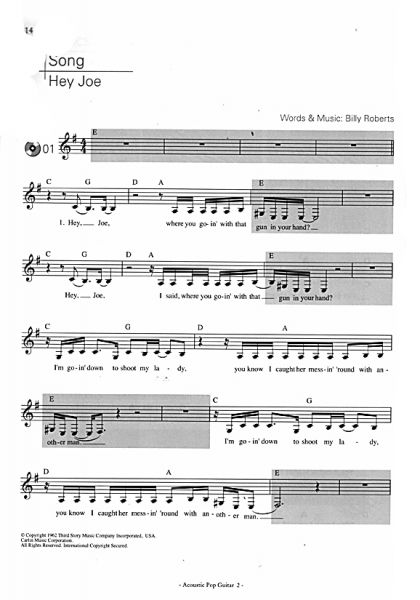 Langer, Michael: Acoustic Pop Guitar 2 - Guitar Method for song accompaniment sample