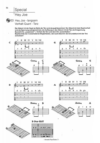 Langer, Michael: Acoustic Pop Guitar 2 - Guitar Method for song accompaniment sample