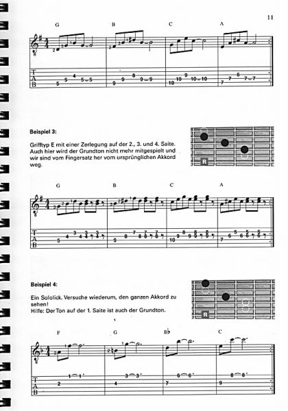 Langer, Michael: Acoustic Guitar Soloing, Einstieg in Improvisation und Arrangement auf der Gitarre Beispiel