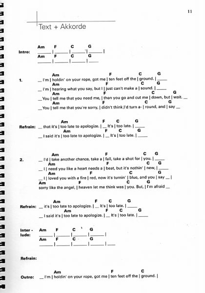 Langer, Michael: Acoustic Pop Guitar Solos Vol. 5 for guitar solo and songbook for accompaniment, sheet music  sample