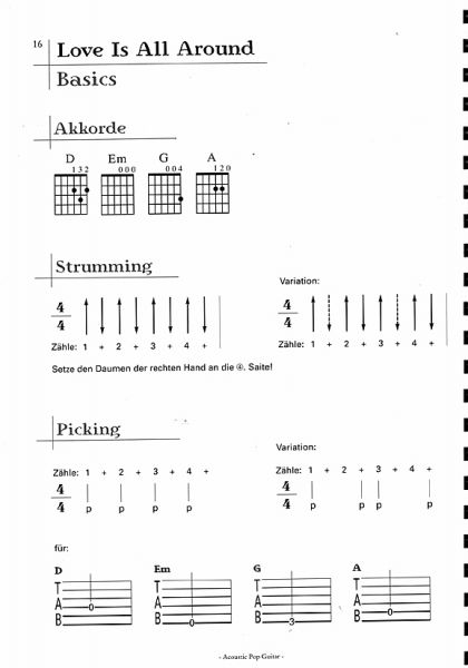 Langer, Michael: Acoustic Pop Guitar 1 - Guitar Method for Song Accompaniment sheet music sample