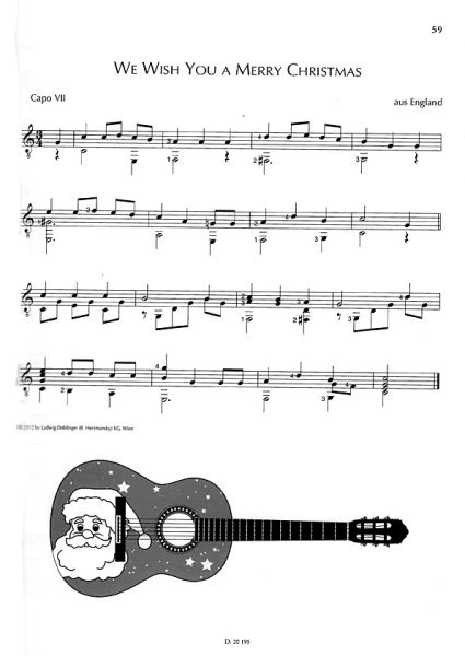 Langer, Michael and Neges, Ferdinand: Play Guitar Christmas Special notes sample
