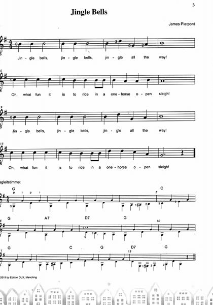 Langer, Michael: Play Guitar Erste Weihnacht - First Christmas, easy pieces for 1-2 guitars, sheet music sample