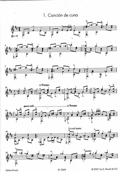 Linnemann, Maria: Songs of Calm, Guitar solo (+ 1 Duet) sheet music sample