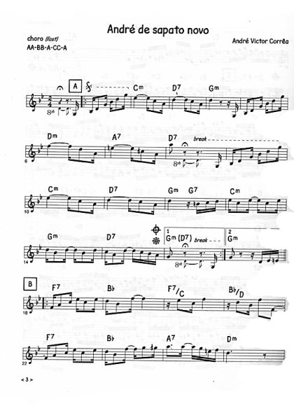 Marshall, Mike: Brazilian Choros for Mandolin solo and "Brazil Duo", sheet music sample