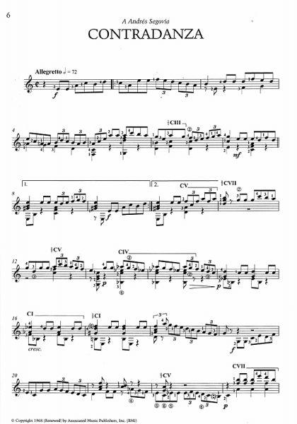 Moreno Torroba, Federico: Musica Para Guitarra, guitar solo, sheet music sample