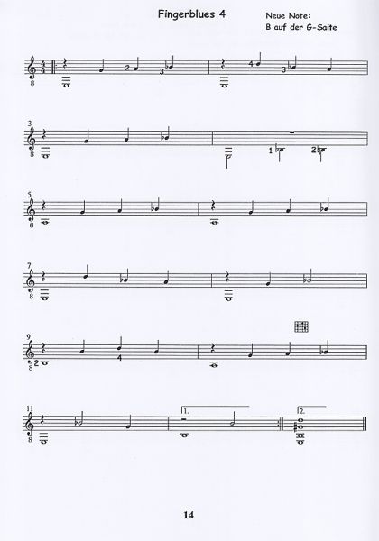 Müller, Martin: Easy Blues, notes sample