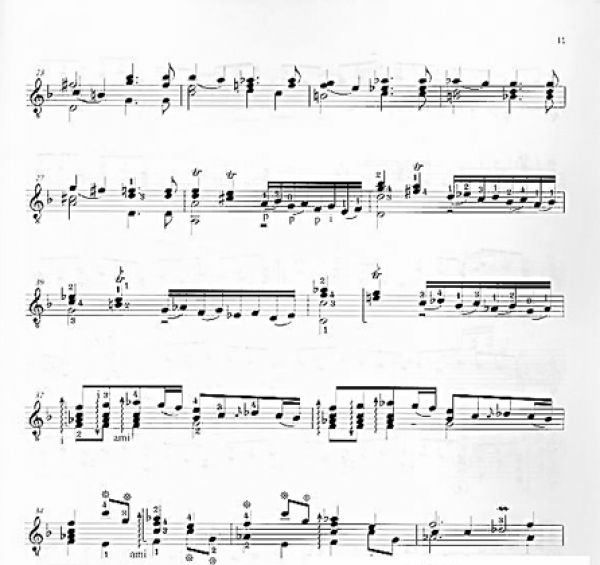 Murcia, Santiago de: Suite en ré mineur - Suite in d minor for guitar solo, sheet music, New Karl Scheit Edition sample