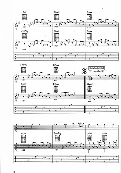 Nünning. Eddie: Groovin` Christmas, for guitar solo and duo, sheet music sample