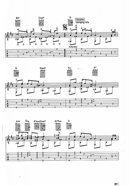 Nünning. Eddie: Groovin` Christmas, for guitar solo and duo, sheet music sample