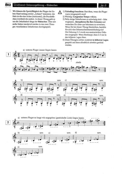 Payr, Fabian: Finger Fitness for Guitarists, Guitar Technique sheet music sample