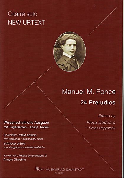 Ponce, Manuel Maria: 24 Preludios - Urtext for guitar solo, sheet music