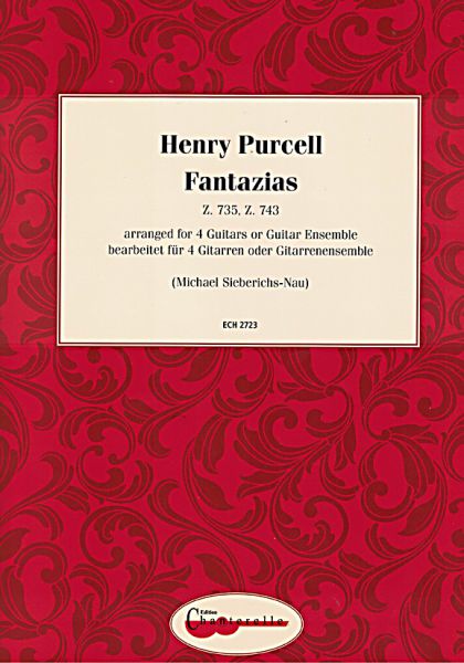 Purcell, Henry: Fantazias Z.735 und Z.743 für 4 Gitarren oder Gitarrenensemble, Noten