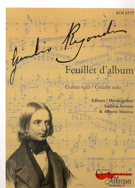 Regondi, Giulio: Feuillet d`album for guitar solo, sheet music