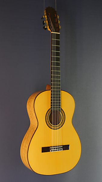 Ricardo Moreno, model C-M spruce, eucalyptus, Spanish concert guitar with solid spruce top and eucalyptus on sides and back