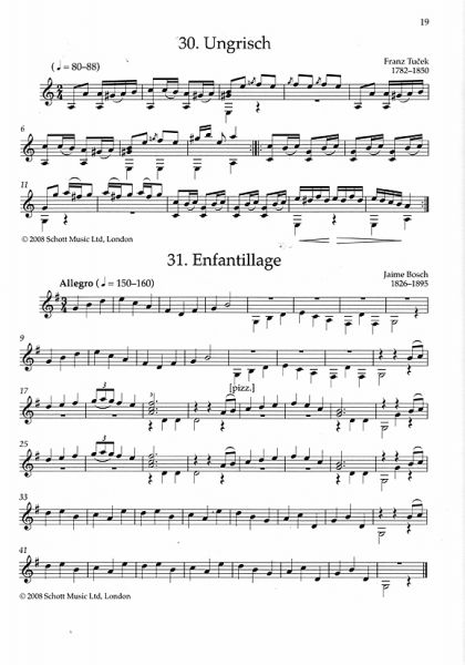 Romantic Guitar Anthology Vol. 1, sheet music for solo guitar sample