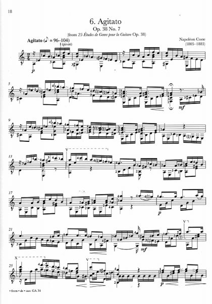 Romantic Guitar Anthology Vol. 4, sheet music for solo guitar sample