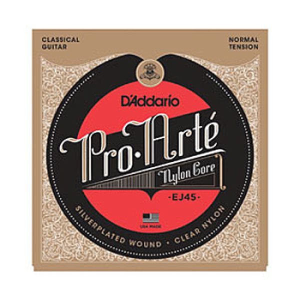 Strings for Classical Guitar, D`Addario EJ45, Nylon, normal tension