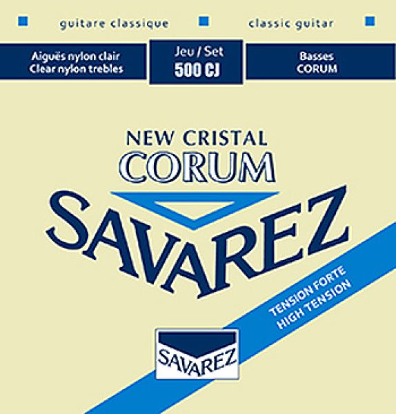 Strings for Classical Guitar Savarez Corum New Cristal 500CJ high tension