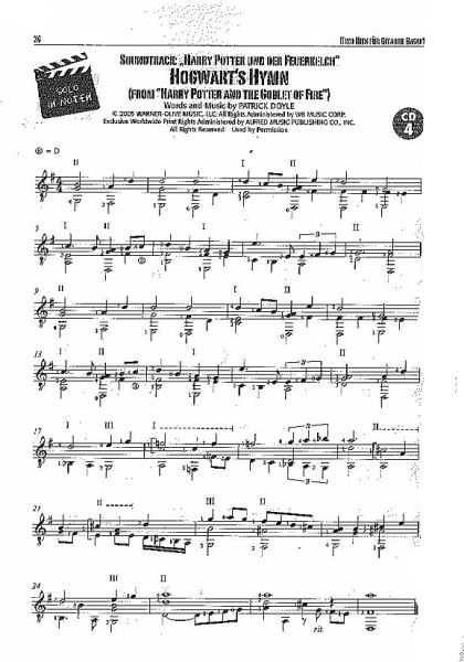 Saure, Volker: Kino Hits - Cinema Hits Vol. 1 sheet music sample