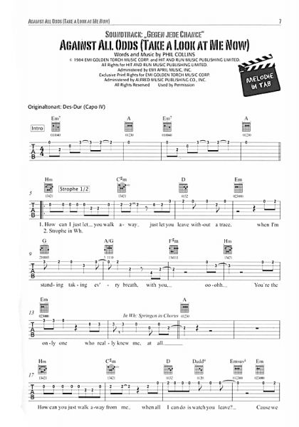 Saure, Volker: Kino Hits - Cinema Hits Vol. 2 for guitar solo, sheet music sample