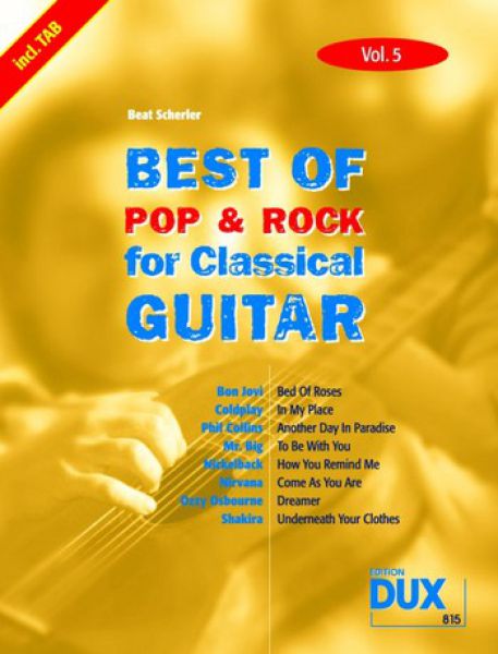 Scherler, Beat: Best of Pop and Rock for Classical Guitar Vol. 5