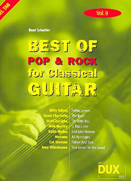 Scherler, Beat: Best of Pop and Rock for Classical Guitar Vol. 9