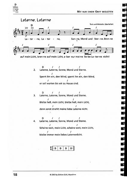 Schmidt, Stephan: Children`s Songs with easy chords for guitar, Songbook sample