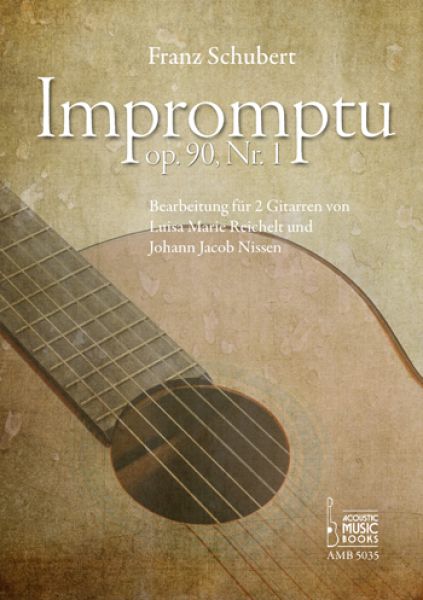 Schubert, Franz: Impromptu op. 90 Nr. 1 for 2 guitars, sheet music