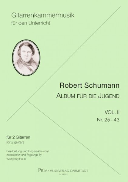 Schumann, Robert: Album für die Jugend Vol. 2, Nr, 25-43, für 2 Gitarren, Noten