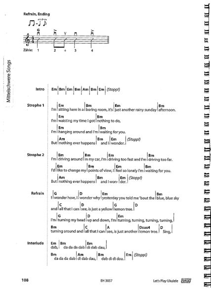 Schusterbauer, Daniel: Let`s Play Ukulele, Ukulele school and Songbook, sample