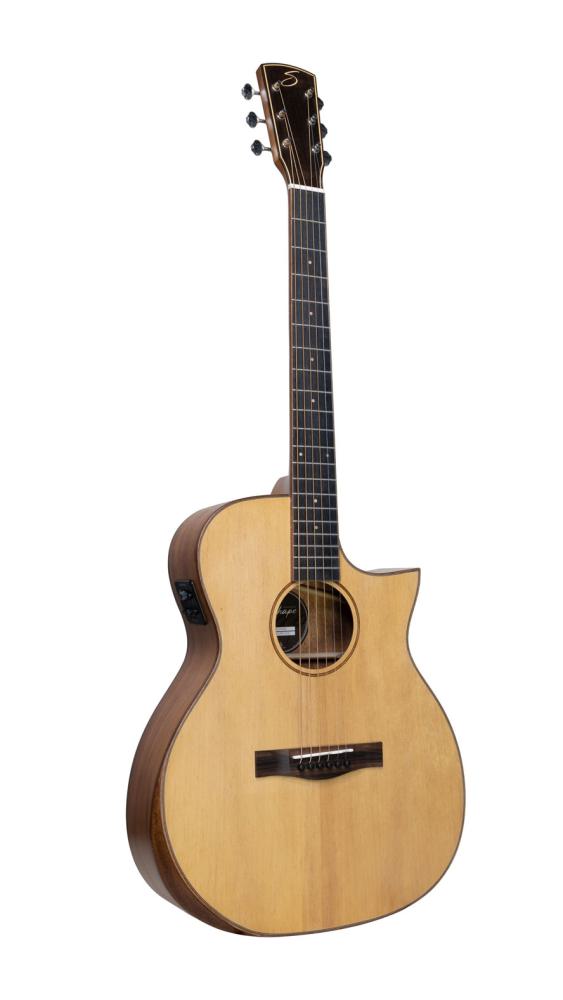 Shape O-313 MT CEB, OM-Form, massive Fichtendecke, Cutaway, Pickup, Armrest, Akustikgitarre